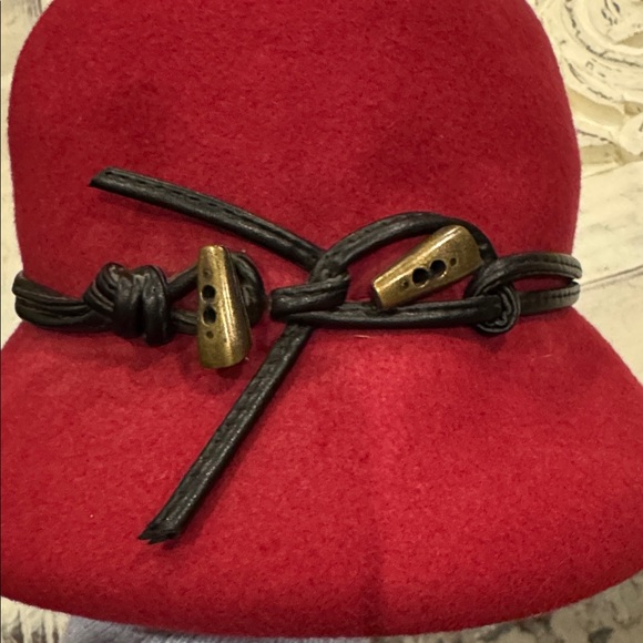 Vintage Alessandra Bacci Firenze Wool Cloche Hat Bucket hat Womens Made in Italy - Picture 3 of 10